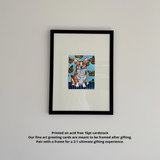 Corgi Fine Art Greeting Card