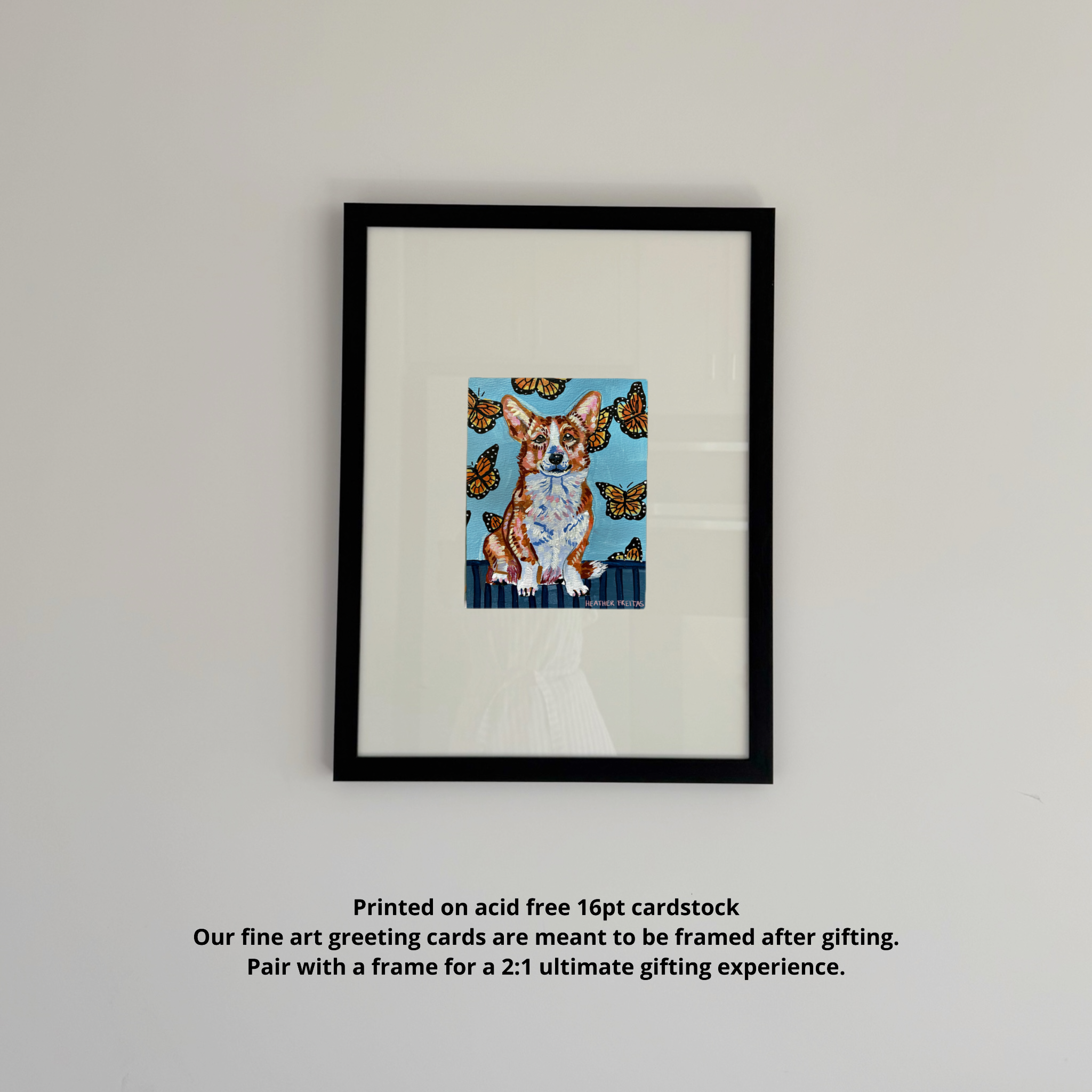 Corgi Fine Art Greeting Card