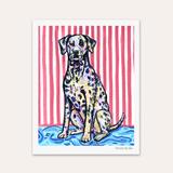 Dalmatian Dog Hand Signed Fine Art Print