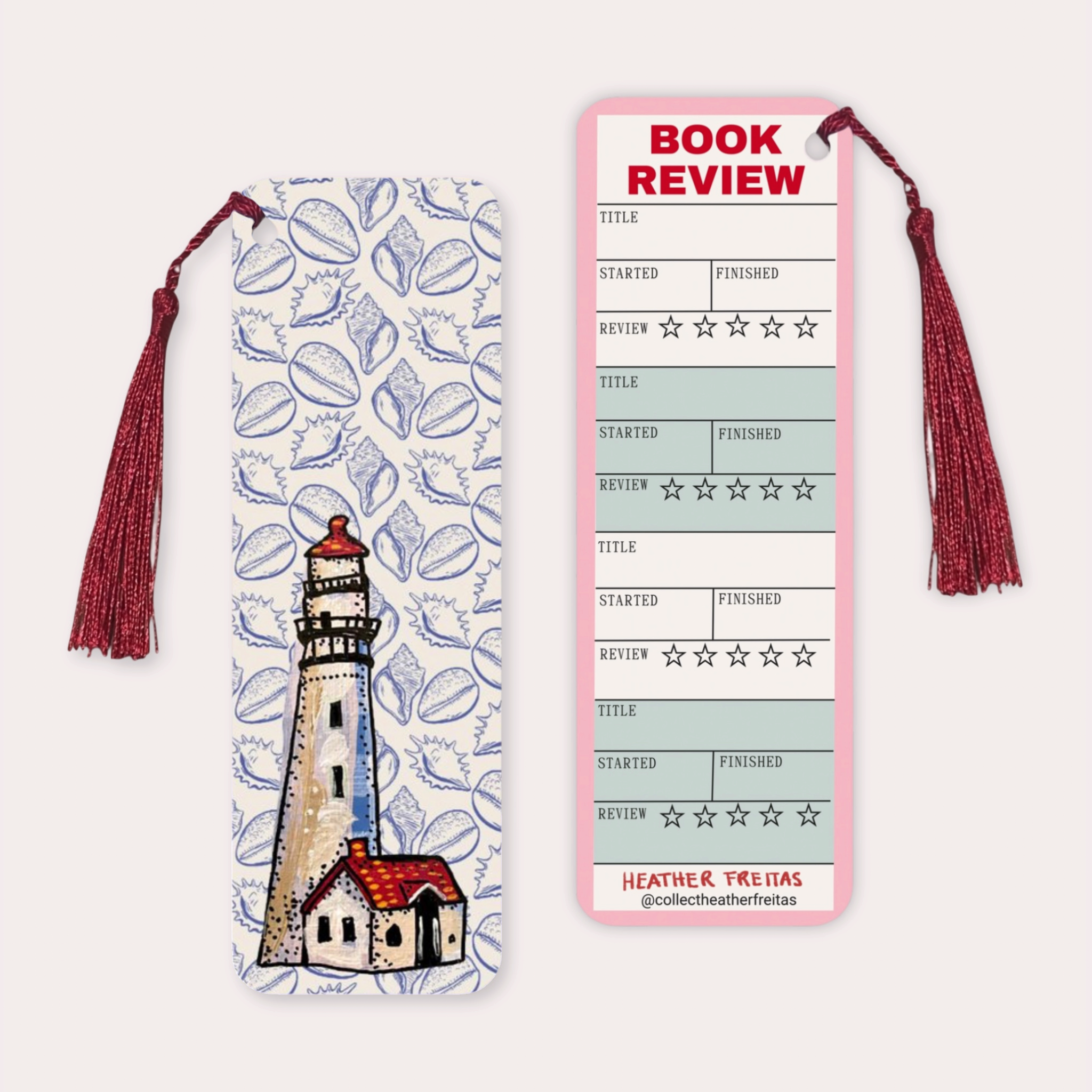 Lighthouse Soft Touch Premium Bookmark