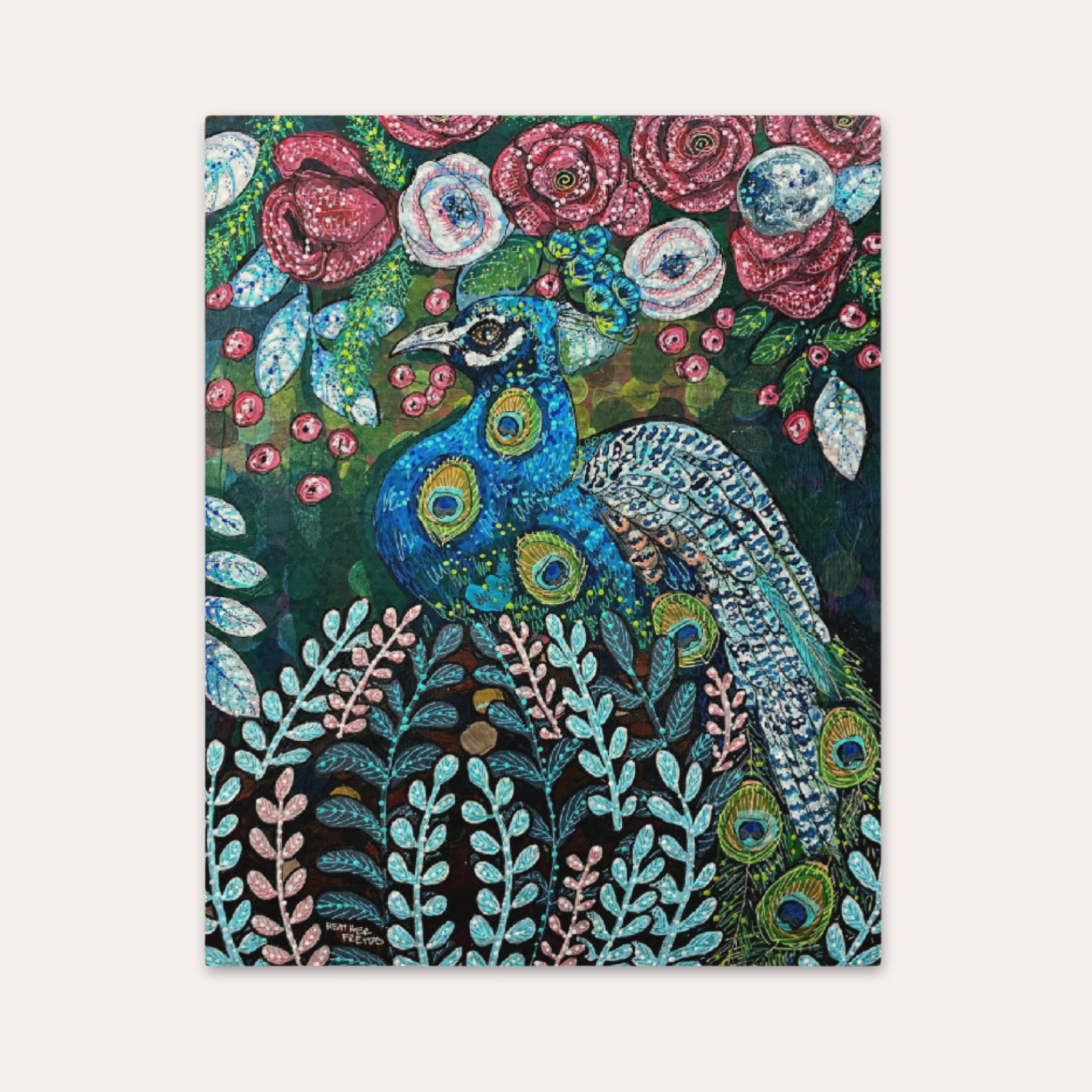 Blue Boy Peacock Fine Art Print