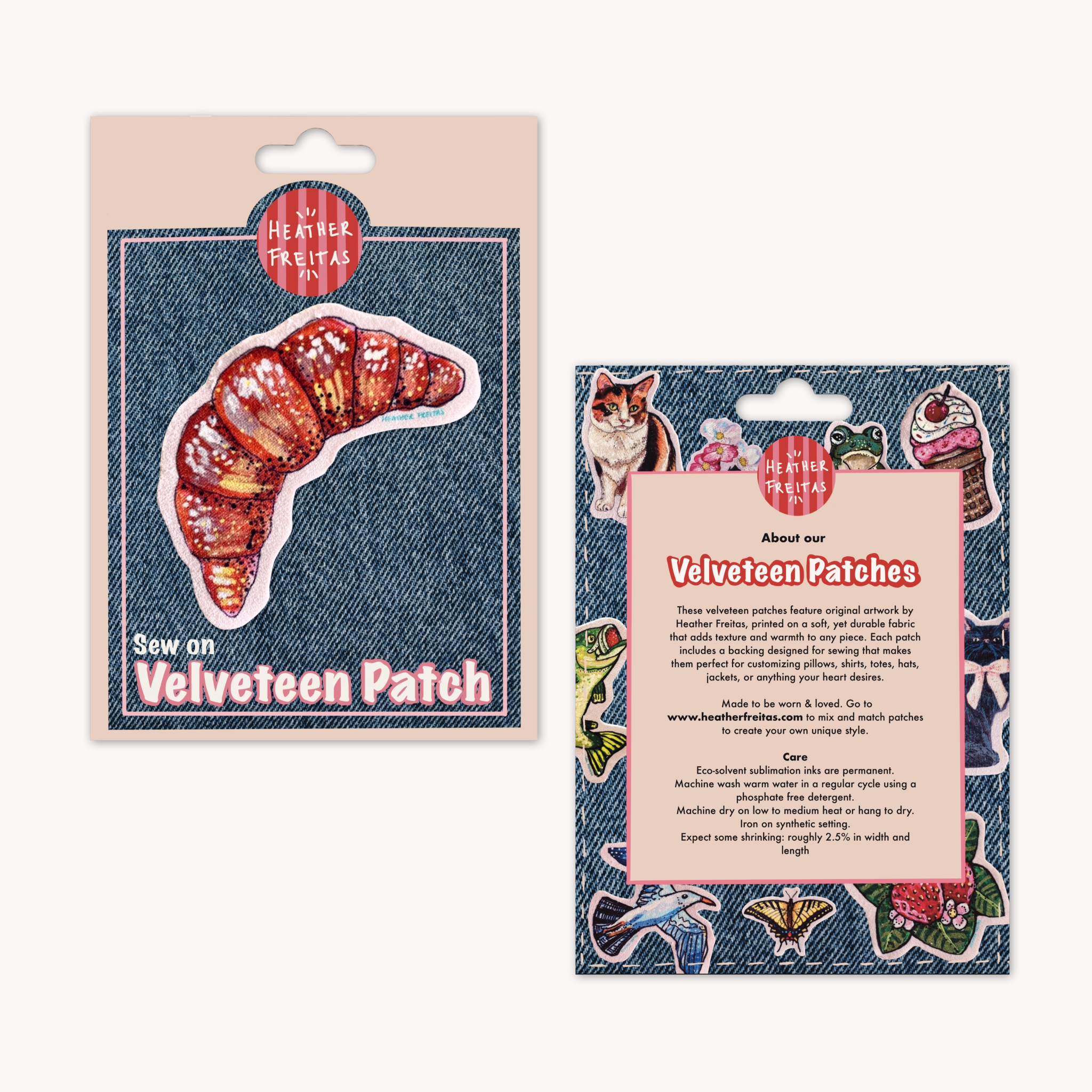 Crossaint - Sew On Velveteen Patch