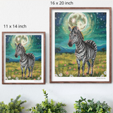 Floral Zebra Hand Signed Fine Art Print