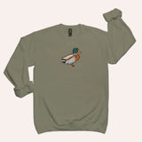 Duck Unisex Crew Neck Sweatshirt