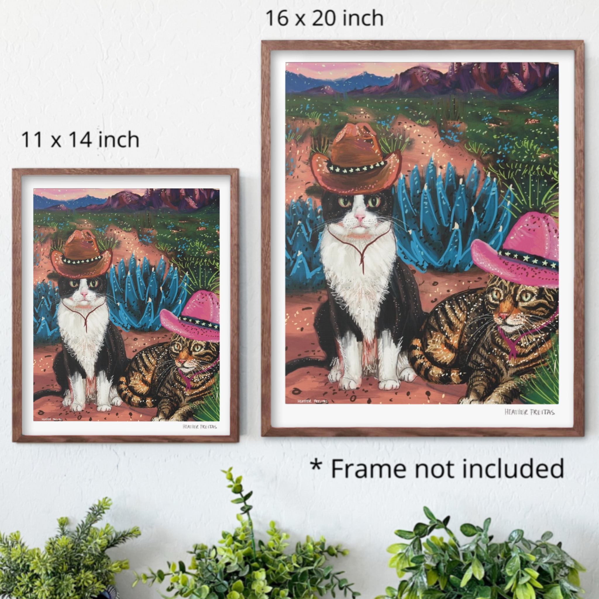 Cowboy Cats Cat Fine Art Print