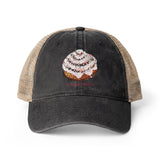 Cinnamon Roll Women's Washed Mesh-Back Cap