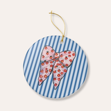 Pink Ribbon Ceramic Ornament