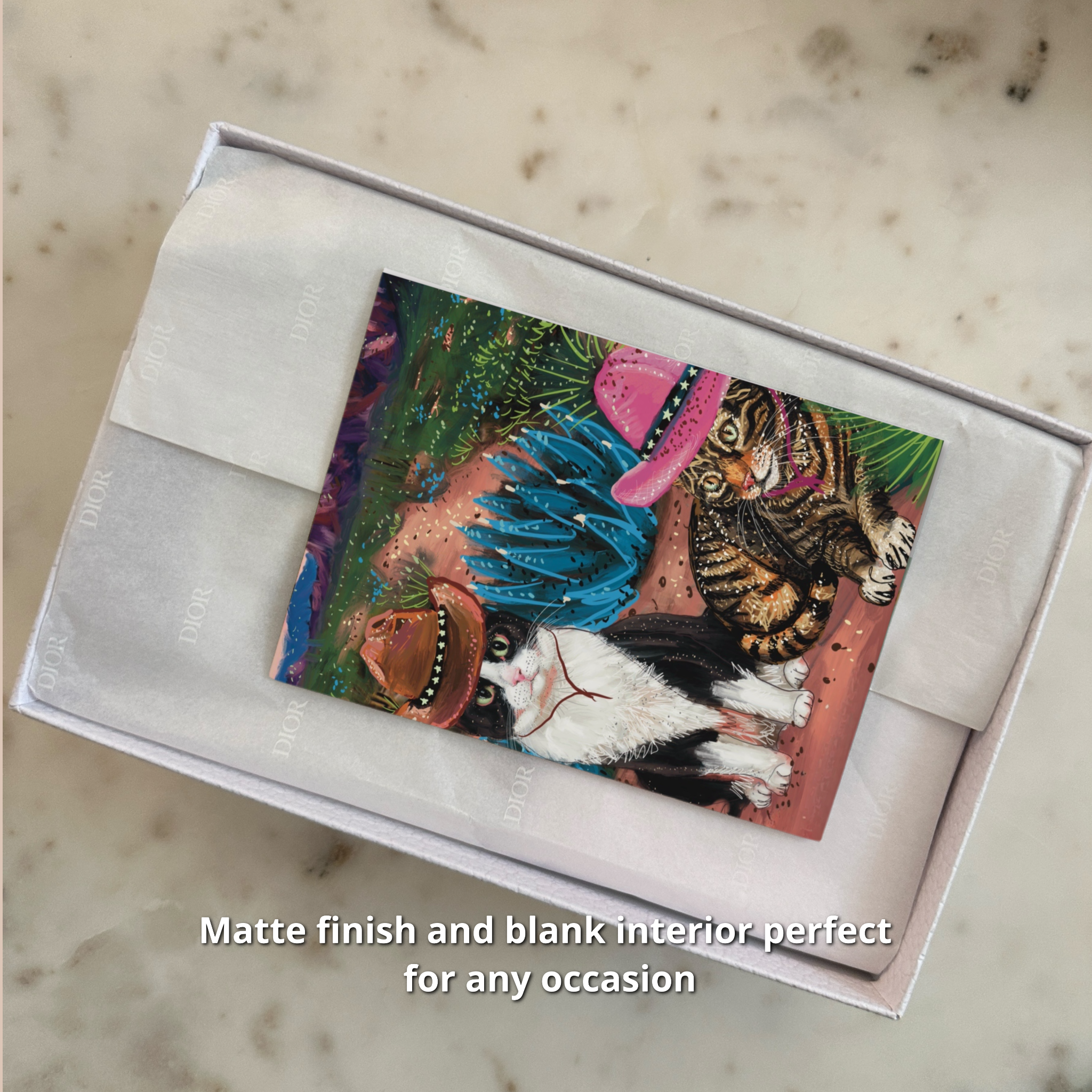 Cowboy Cats - Greeting Card / Fine Art Print