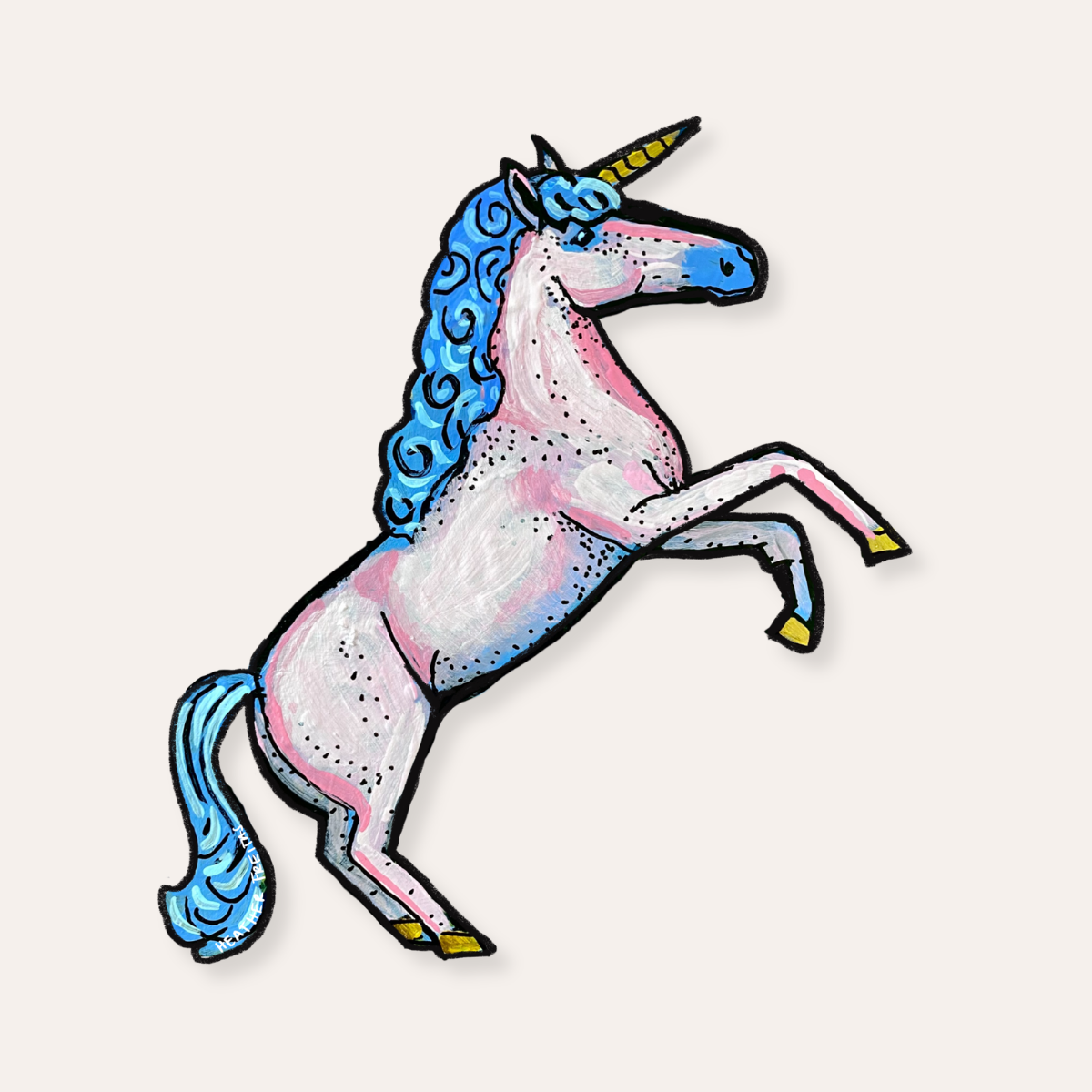 Pink Unicorn Sticker
