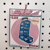 Mystery Glitter Sticker