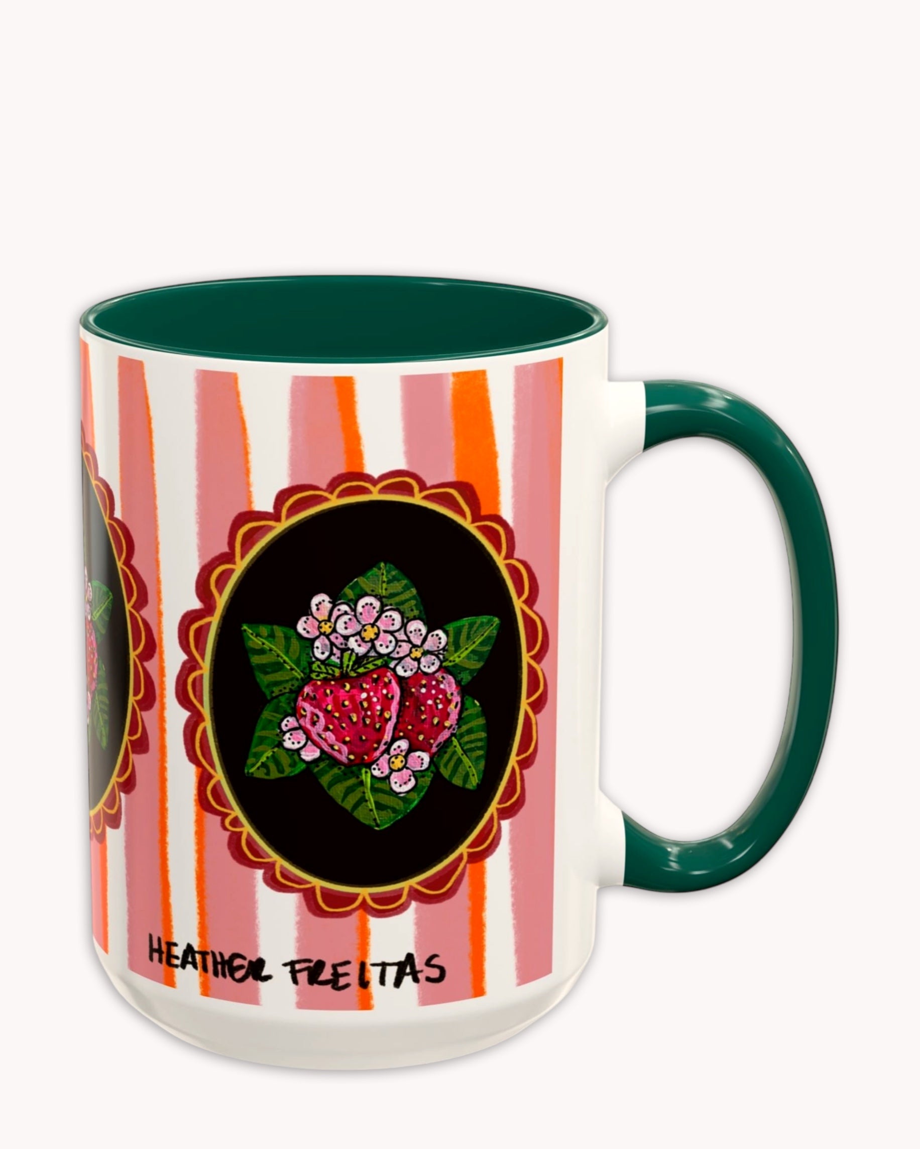 Strawberry Coffee Mug 15oz