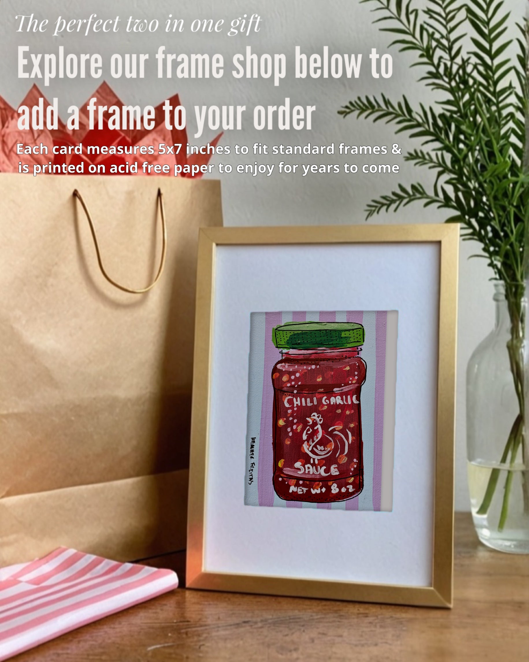 Chili Garlic Sauce - Greeting Card / Fine Art Print