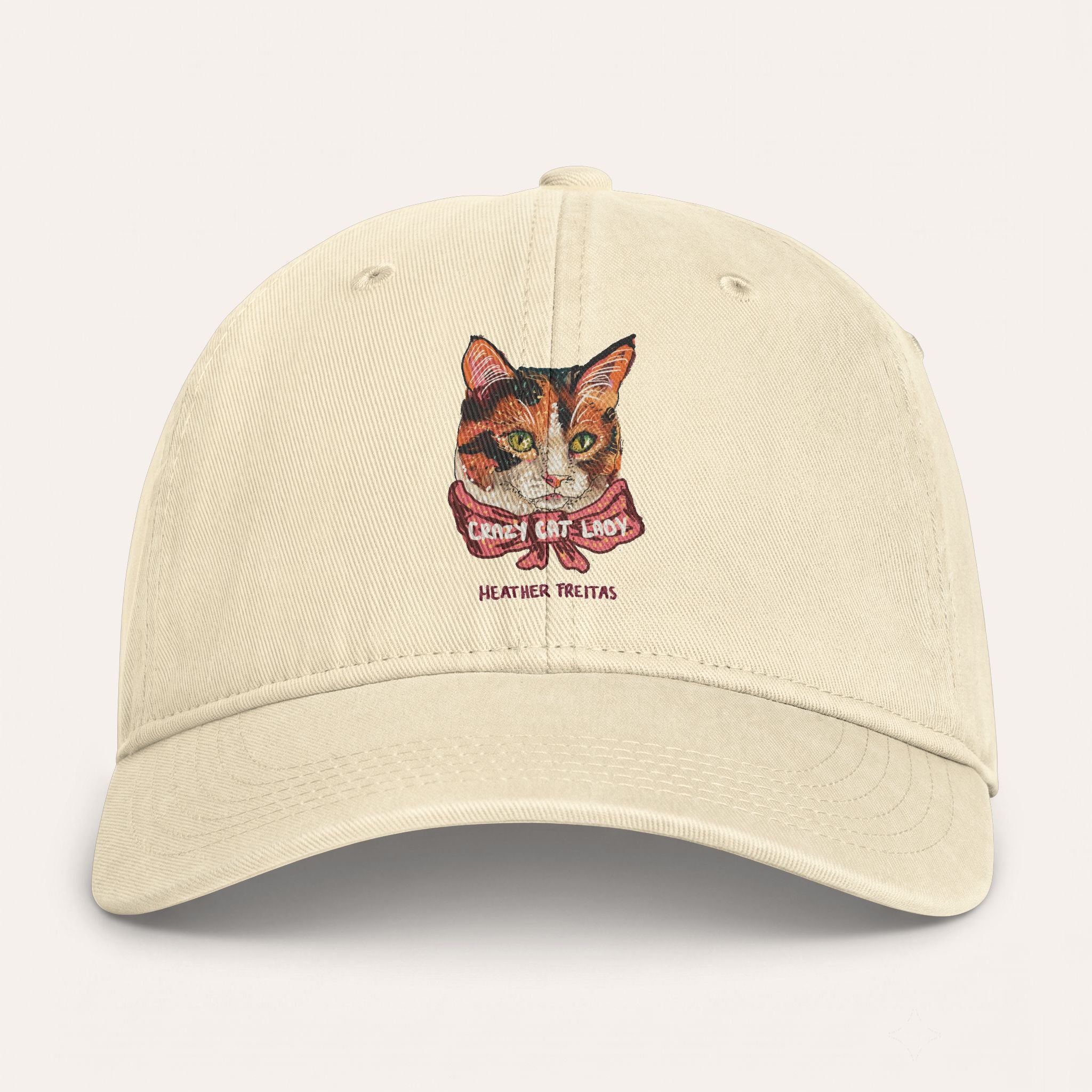 Crazy Cat Lady Washed Cotton Cap