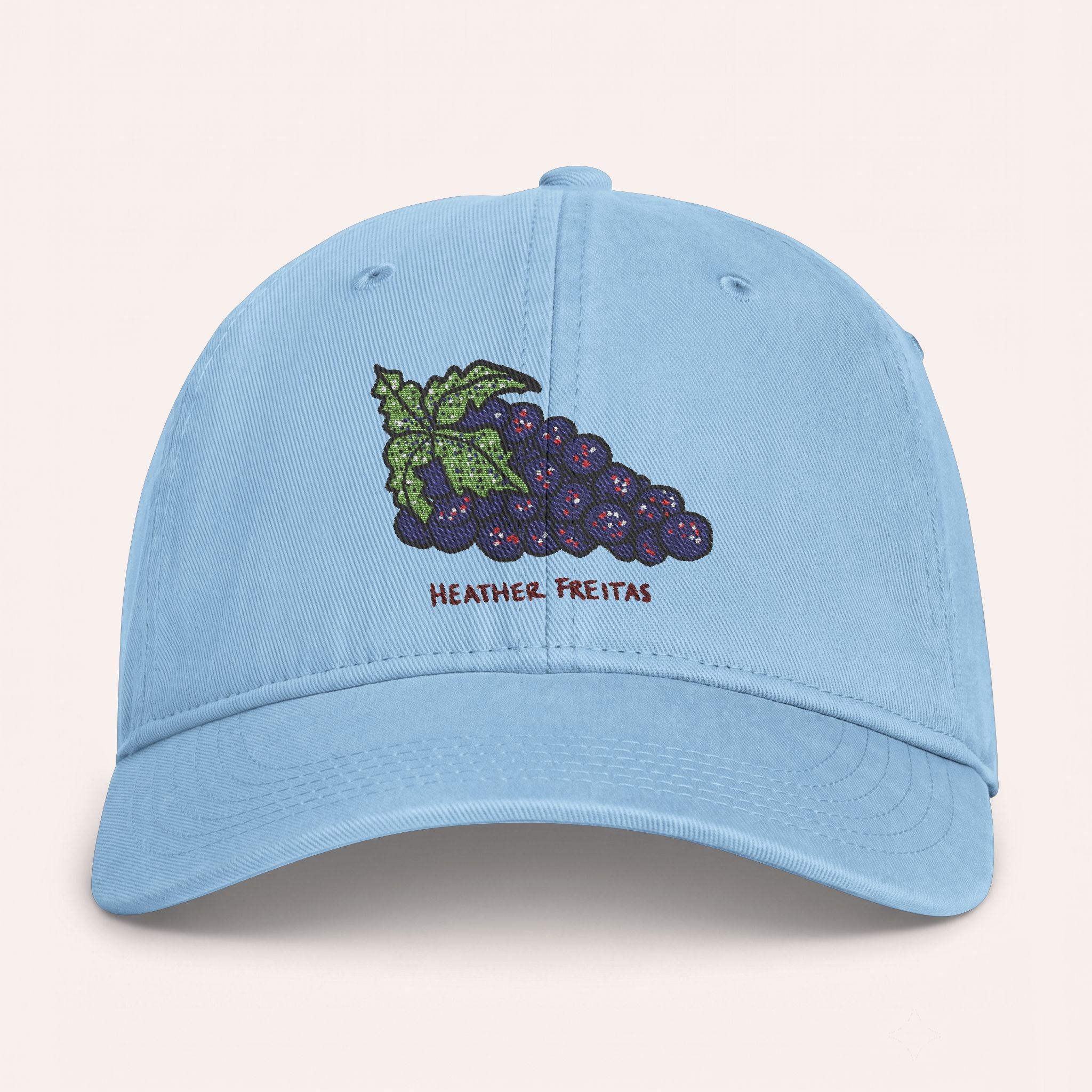 Grapes Embroidered Cap