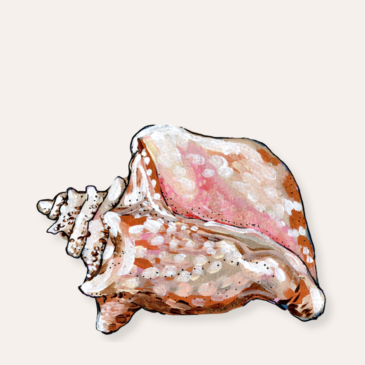 Conch Sticker