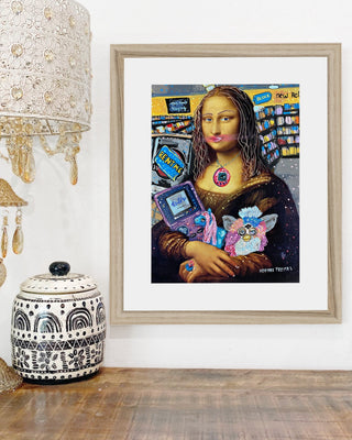 Parody Of The 90's Mona Framed & Mounted Print
