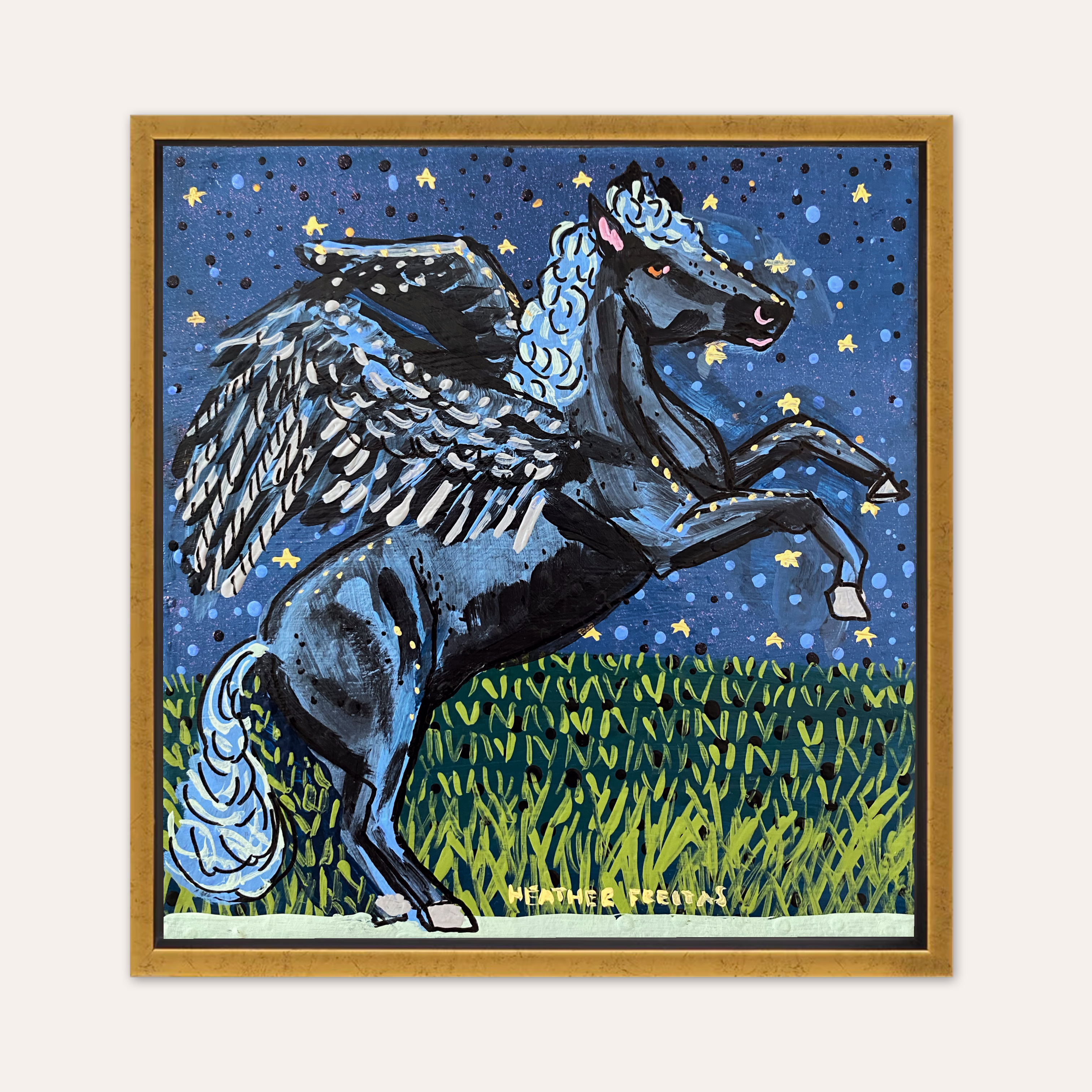 Dark Pegasus ( original painting )