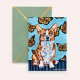 Corgi Fine Art Greeting Card