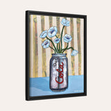 Diet Cola Framed Fine Art Canvas Print