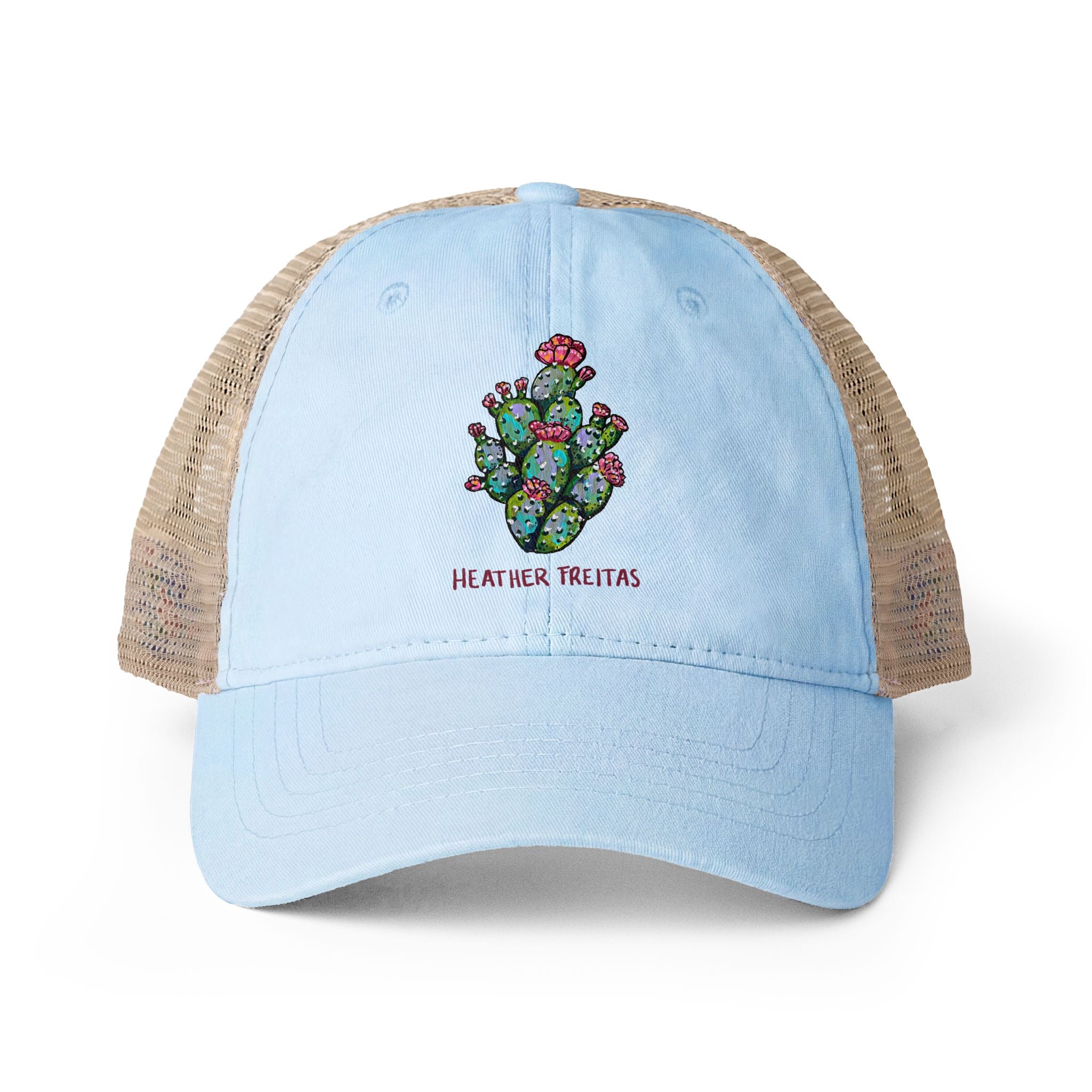 Prickly Pear Women's Washed Mesh-Back Cap