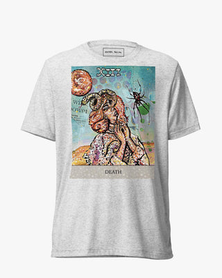 Death Tarot Unisex Short Sleeve T-shirt - Heather Freitas - fine art home deccor