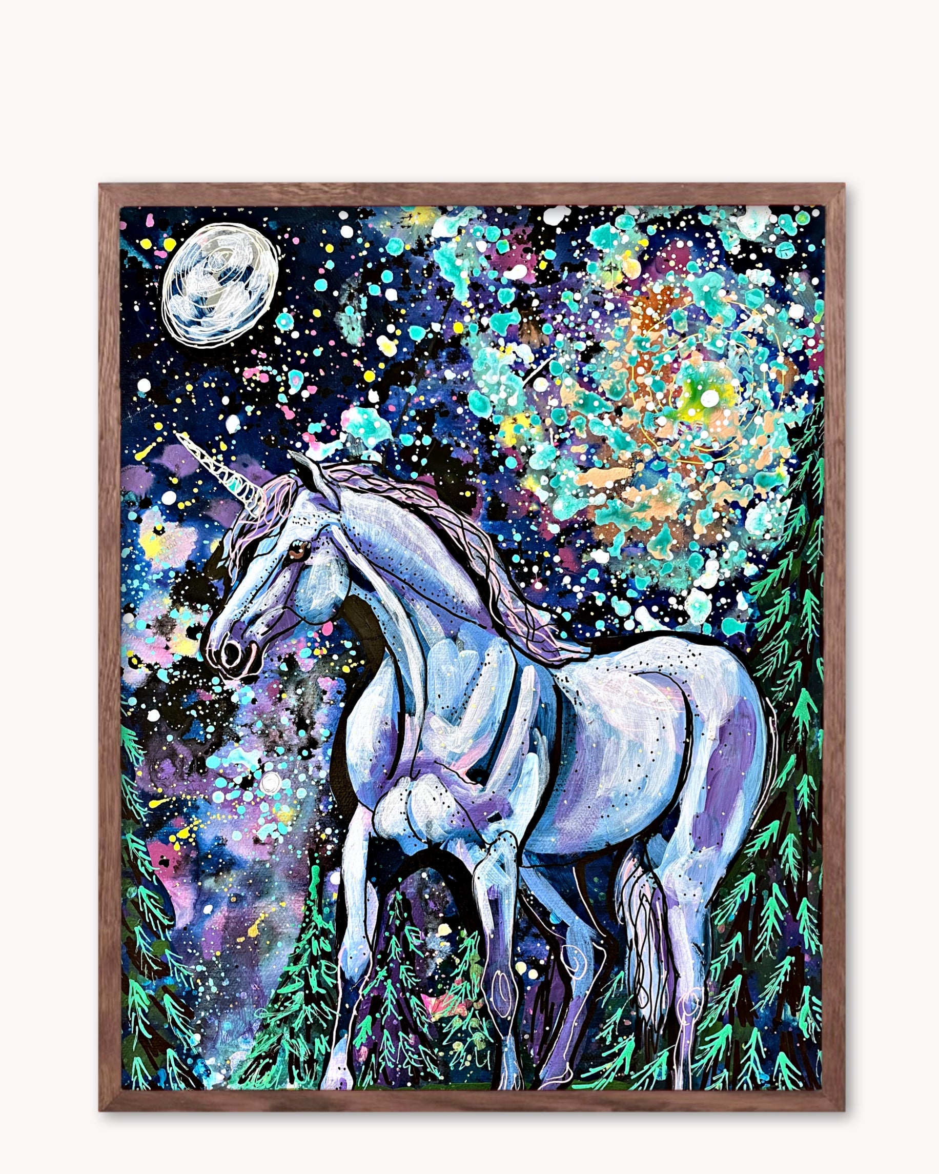 Sprial Galaxy Unicorn - Limited Edition Print