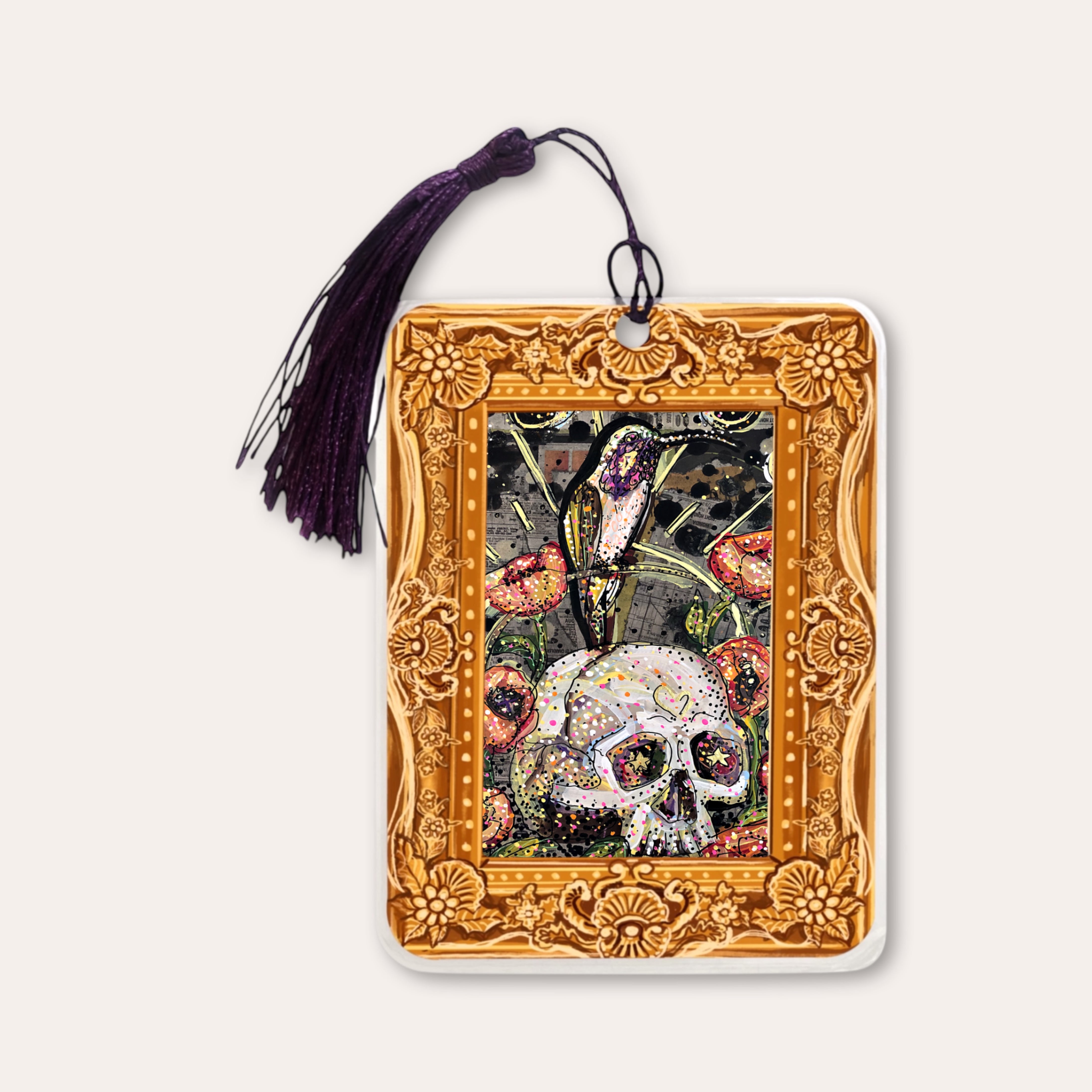 Lucifer Hummingbird Fine Art Painting Bookmark