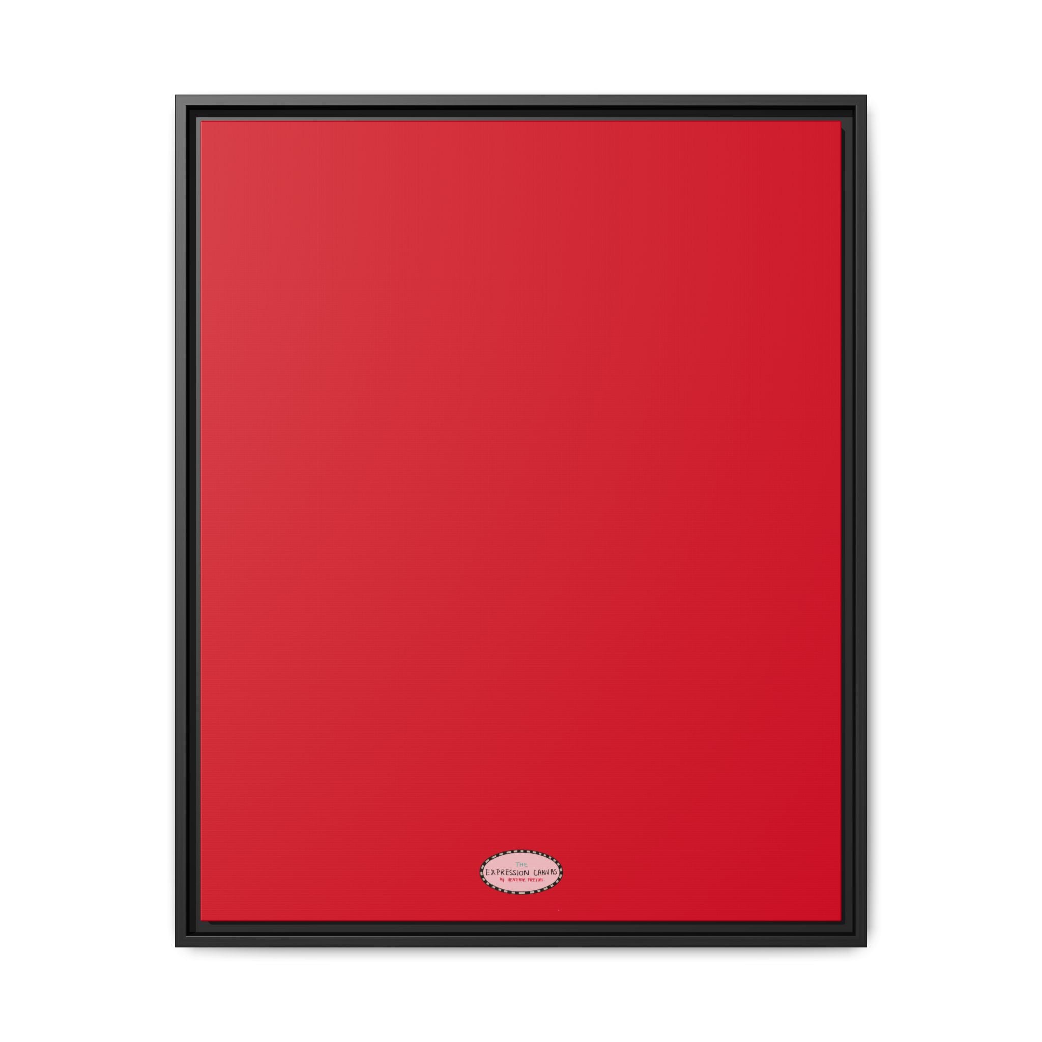 Cherry Expressions Framed Canvas Print