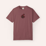 Pomegranate Embroidered Cotton Tee