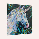 Emerald Unicorn Mini Art Print