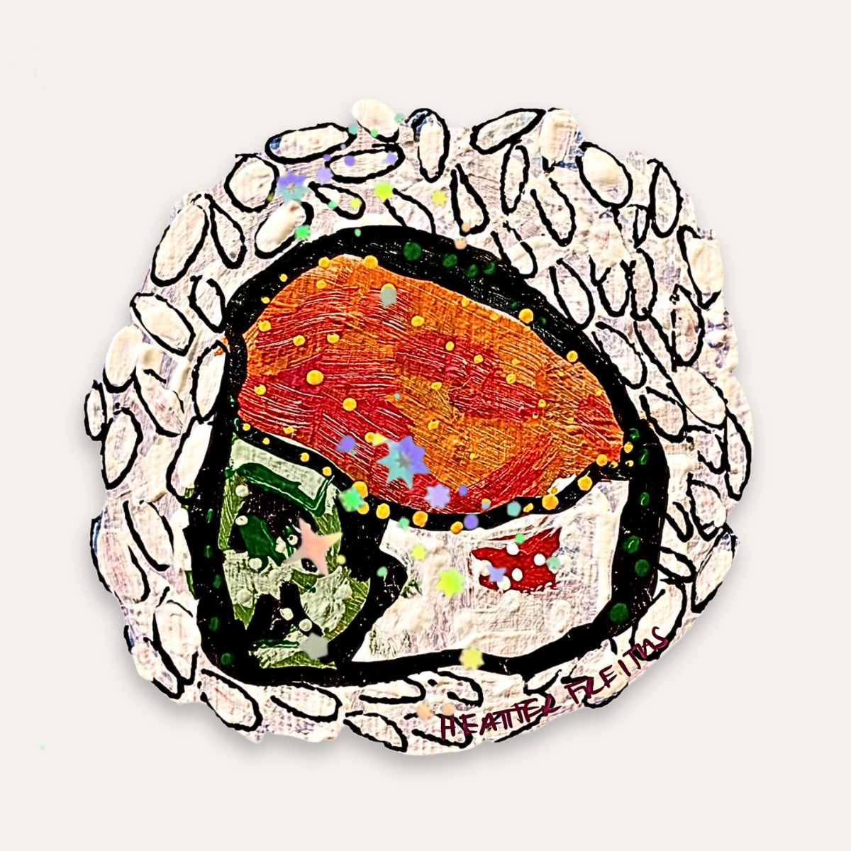 Philadelphia Sushi Roll Sticker