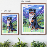 Bernese Mountain Dog Hand Signed Fine Art Print