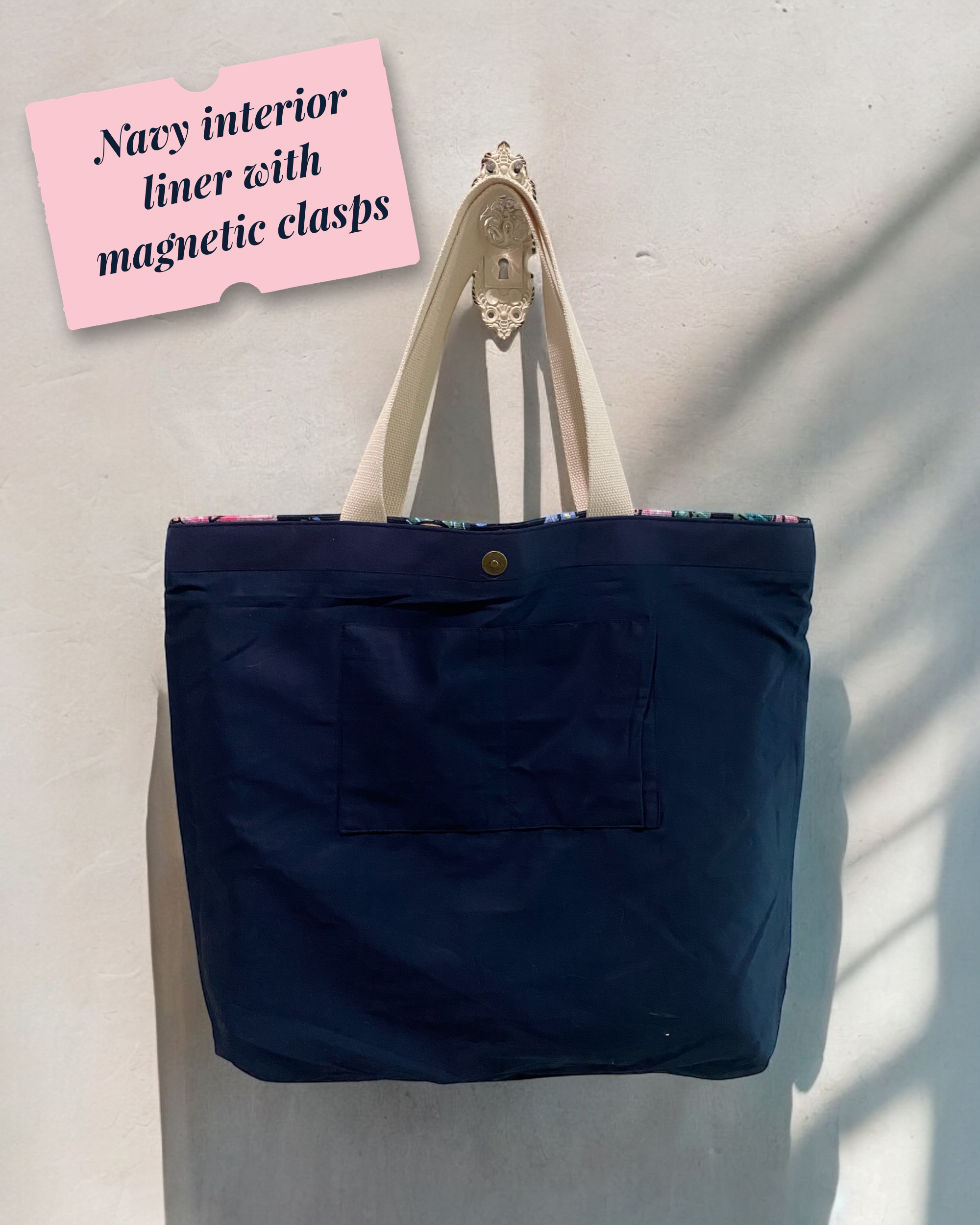 Flower Power Red Edition Oversized Tote