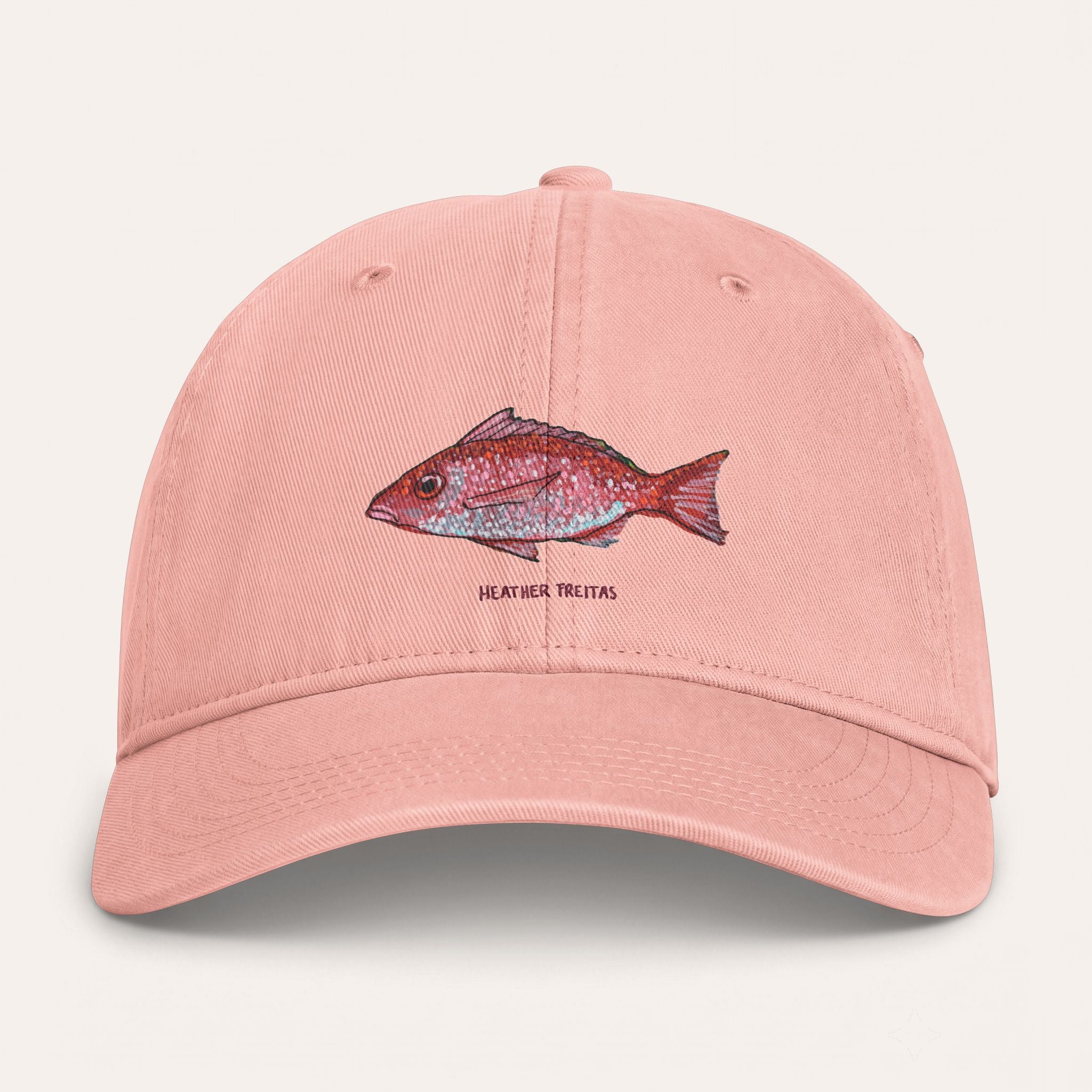 Red Snapper Washed Cotton Cap