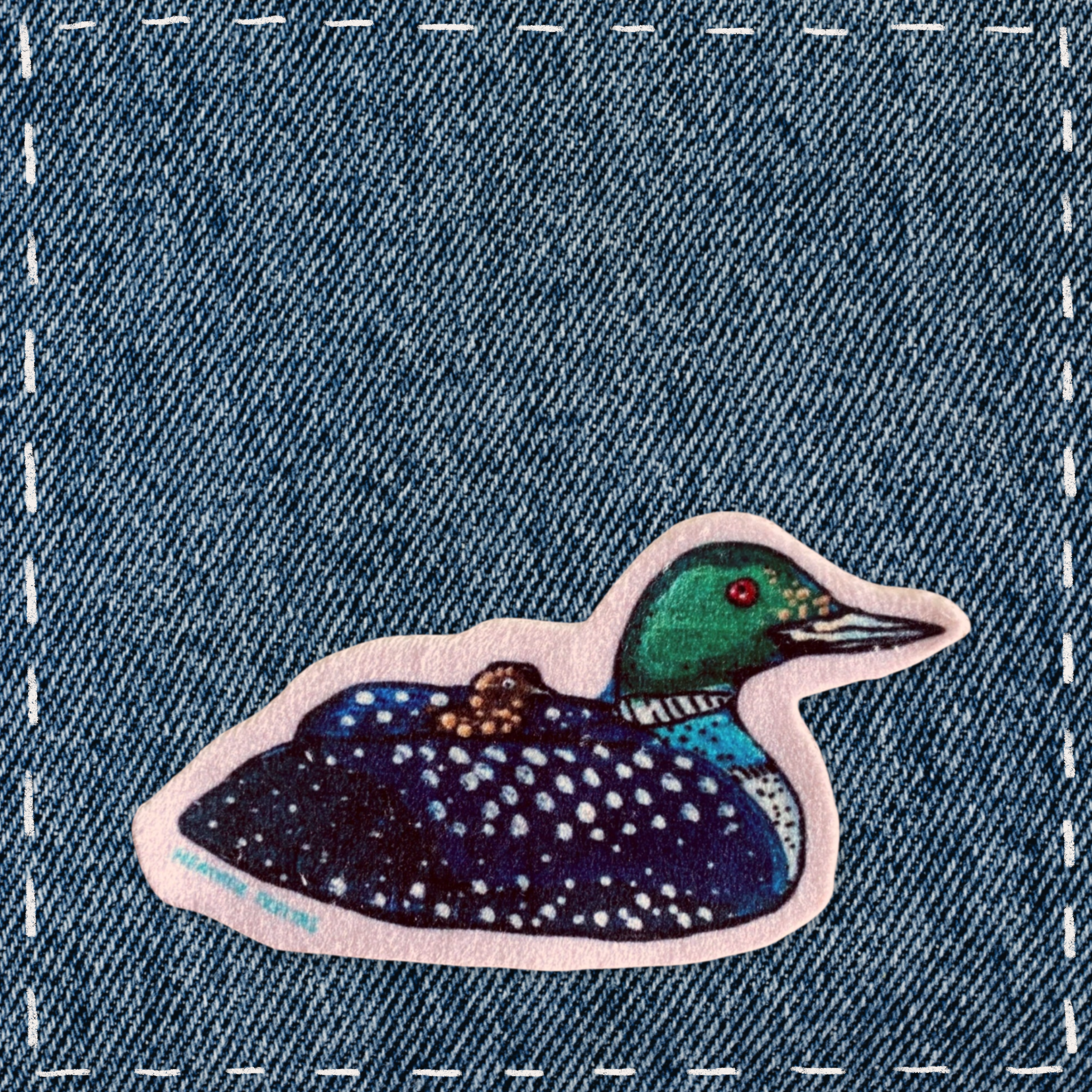 Loon - Sew On Velveteen Patch