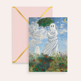 Madame Monet Halloween Remaster Fine Art Greeting Card