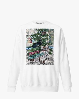 Meowy Christmas Unisex Premium Sweatshirt