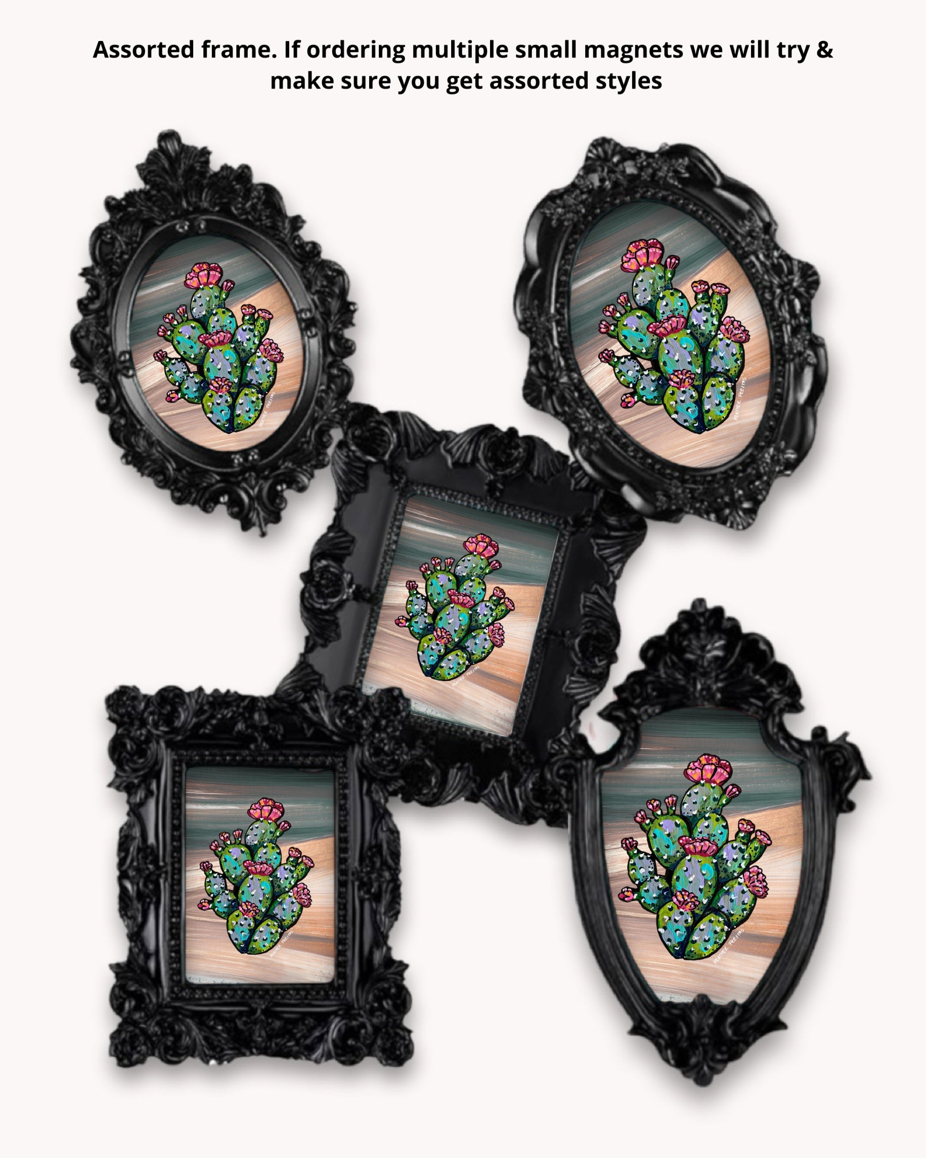 Prickly Pear Framed Magnet ( Small )
