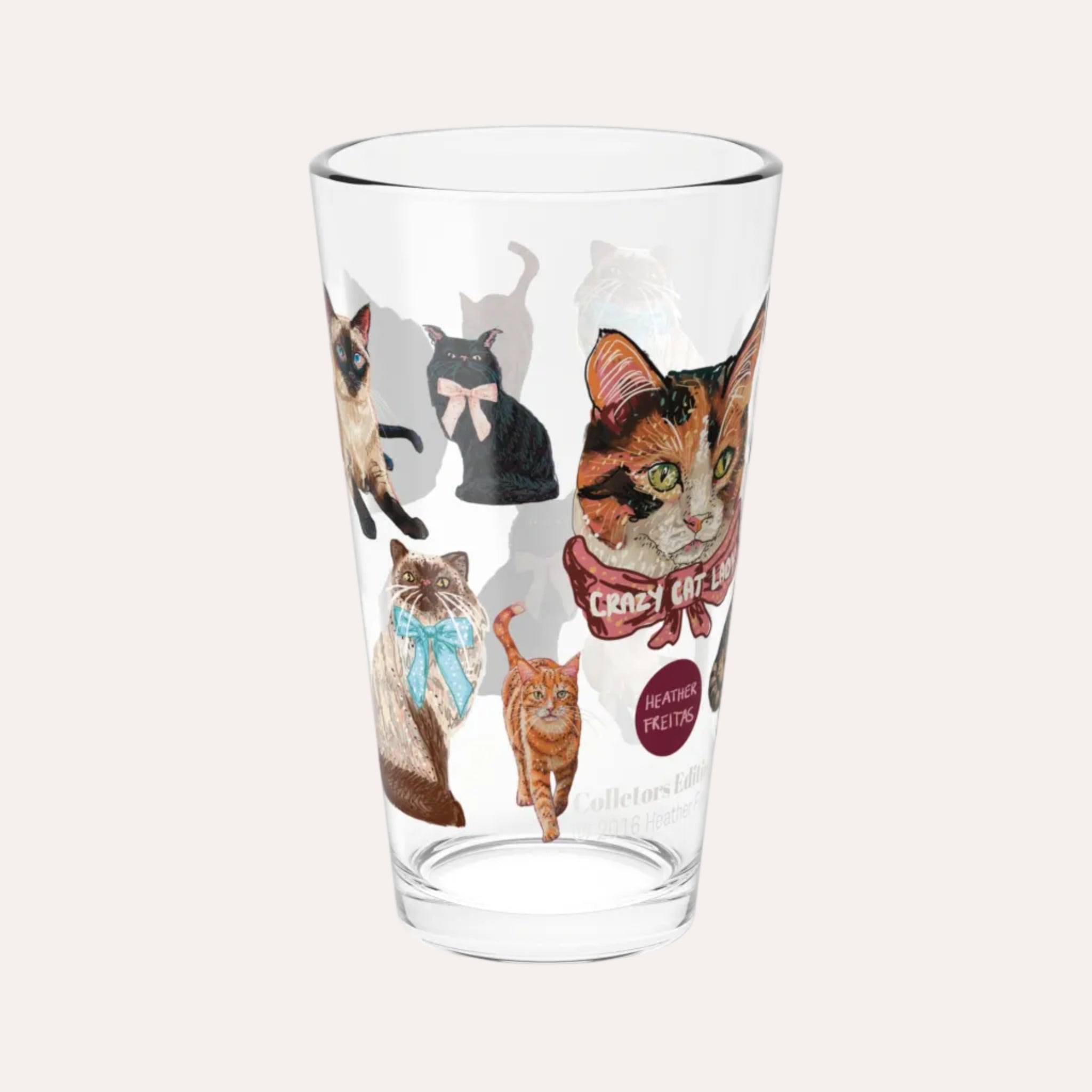 Crazy Cat Lady 16oz Collectors Glass