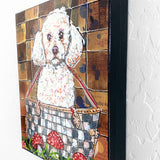 White Toy Poodle ( Original Painting )