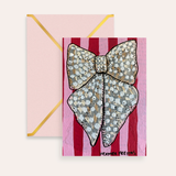 Silver Ribbon Fine Art Greeting Card