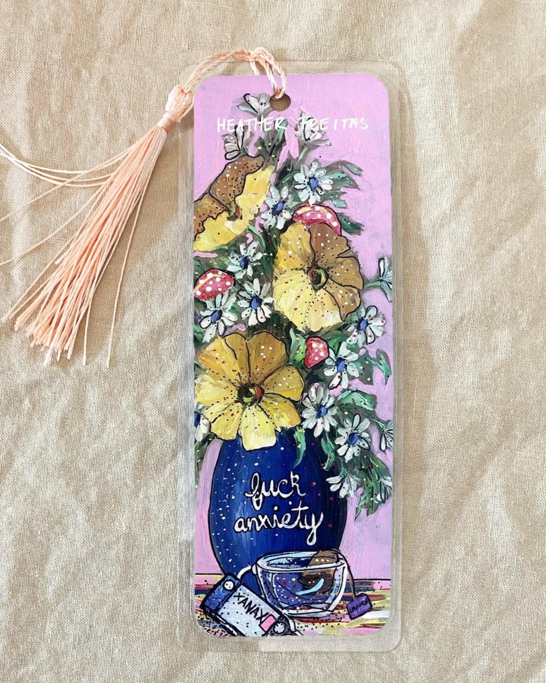 Fuck Anxiety Chakra Bookmark