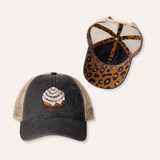 Cinnamon Roll Women's Washed Mesh-Back Cap