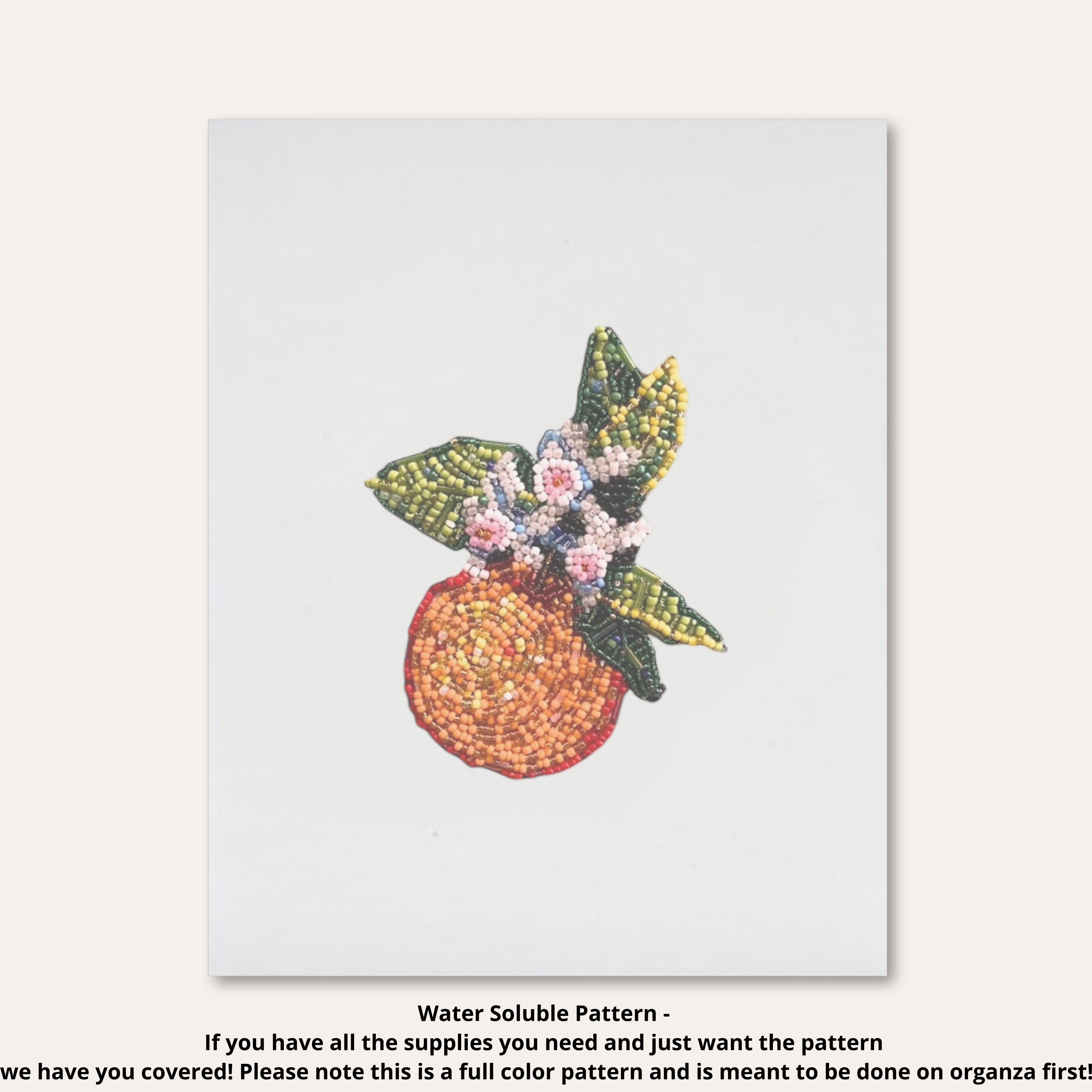 Orange Blossom Beaded Art Kit