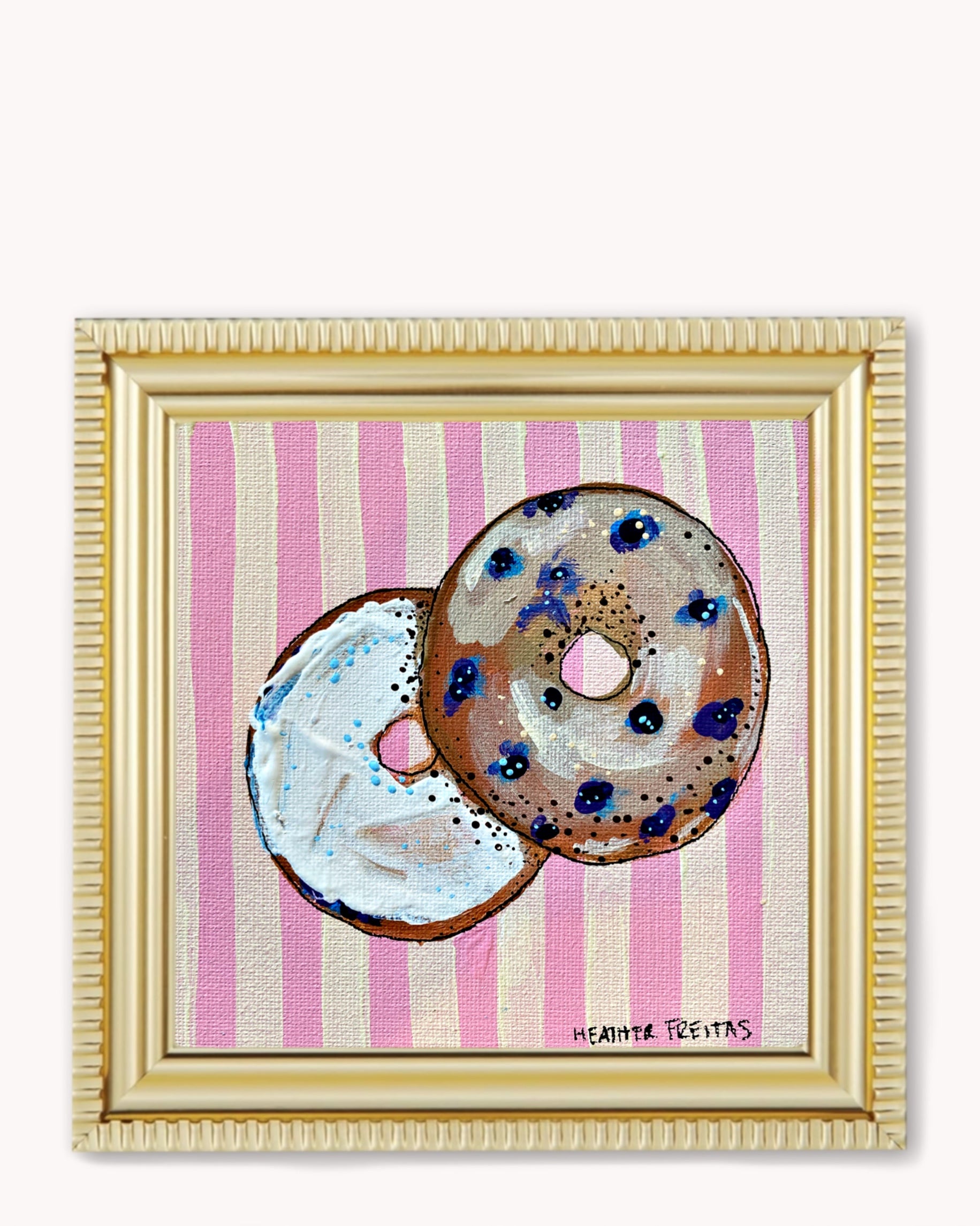 Bagel Framed Magnet ( Medium )