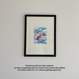 Pastel Flying Pig Fine Art Greeting Card