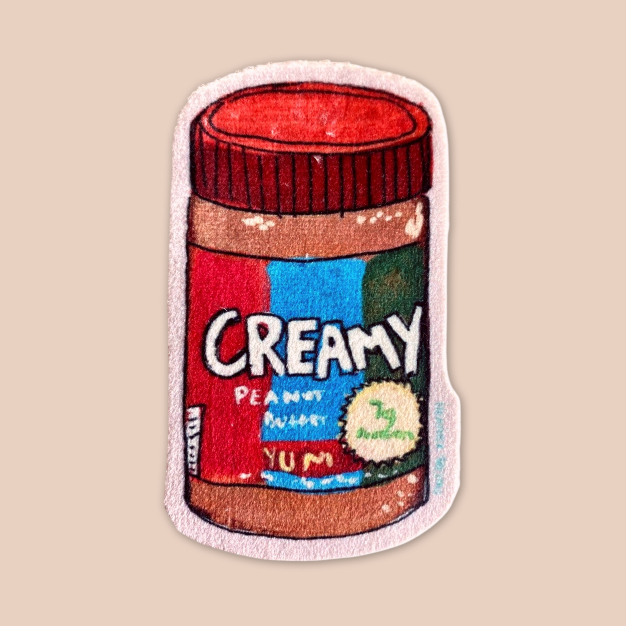 Peanut Butter - Sew On Velveteen Patch