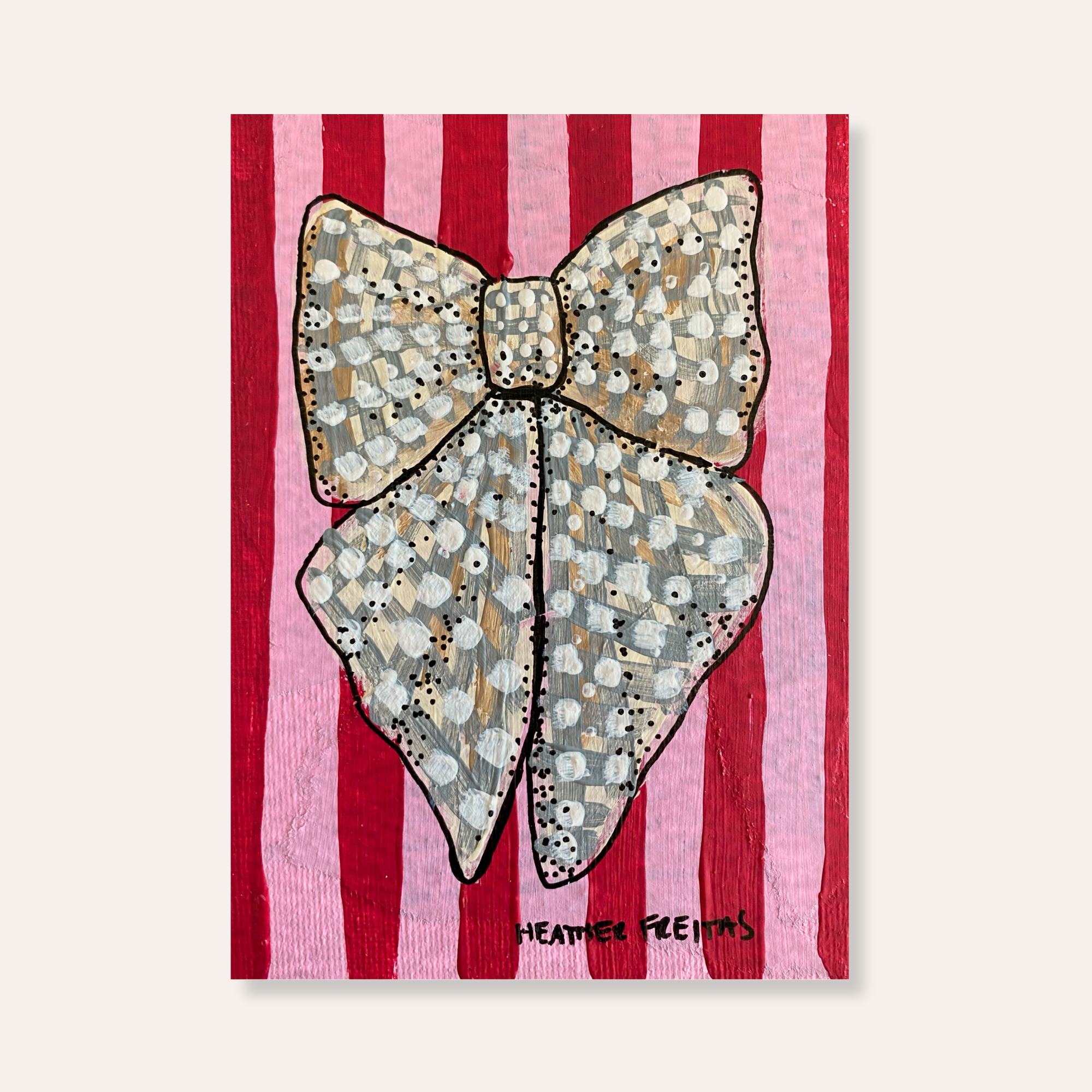 Silver Ribbon Mini Fine Art Print