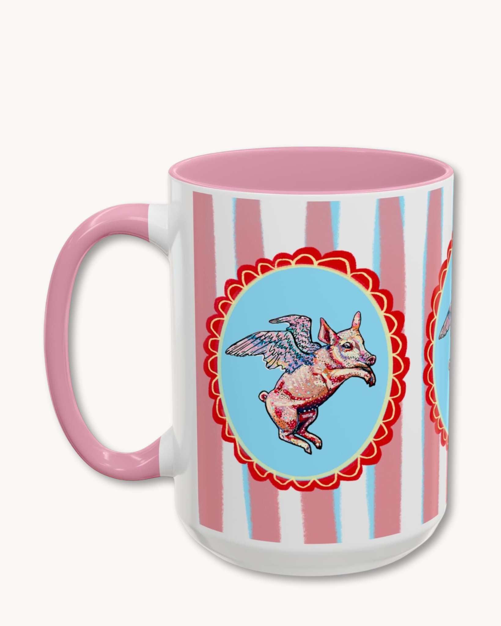 Flying Pig Coffee Mug 15oz