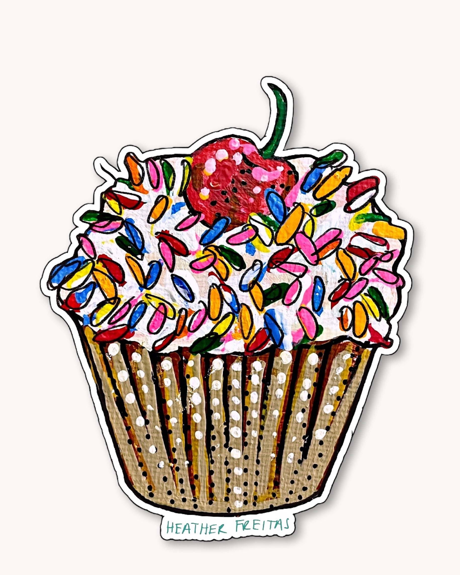 Cupcake Sticker